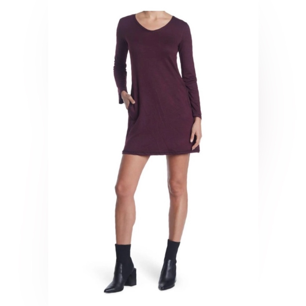 Max Studio (Purple/Plumb) Knit dressvwith pockets (NWT)